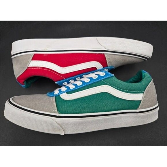 Vans Shoes Mens Size 10 Rally Drizzle Colorblock Low Top Sneakers Ward - Picture 8 of 9